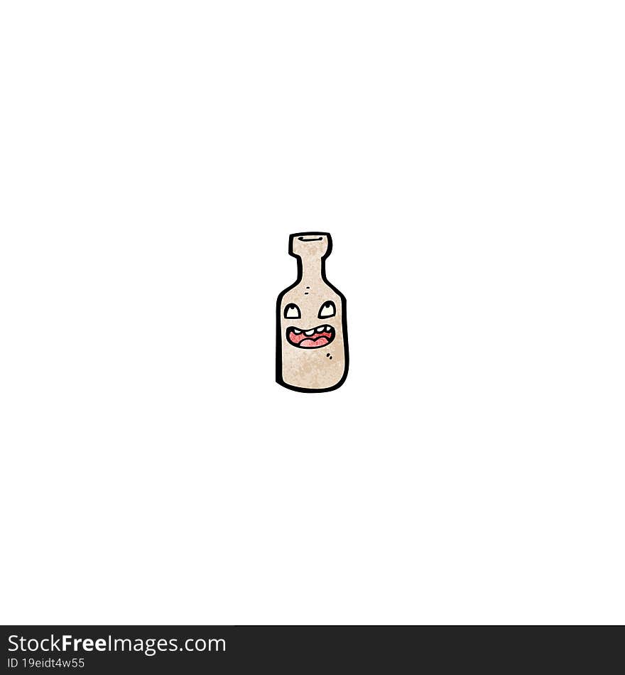 bottle cartoon character