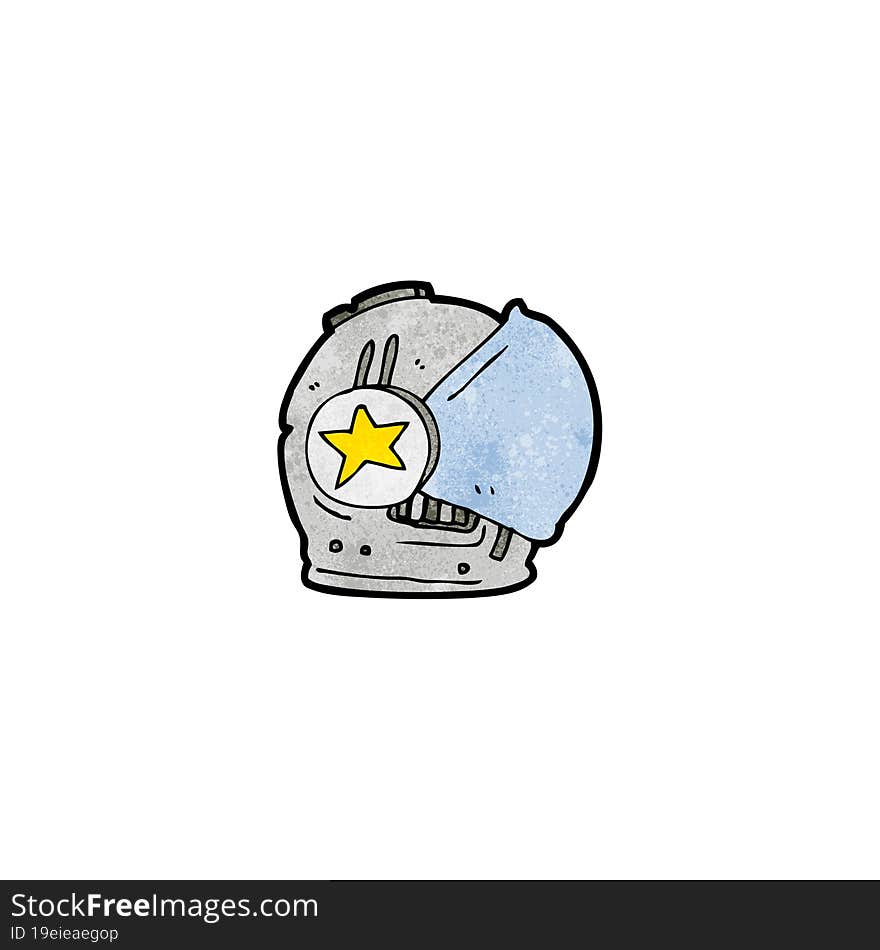 cartoon astronaut helmet