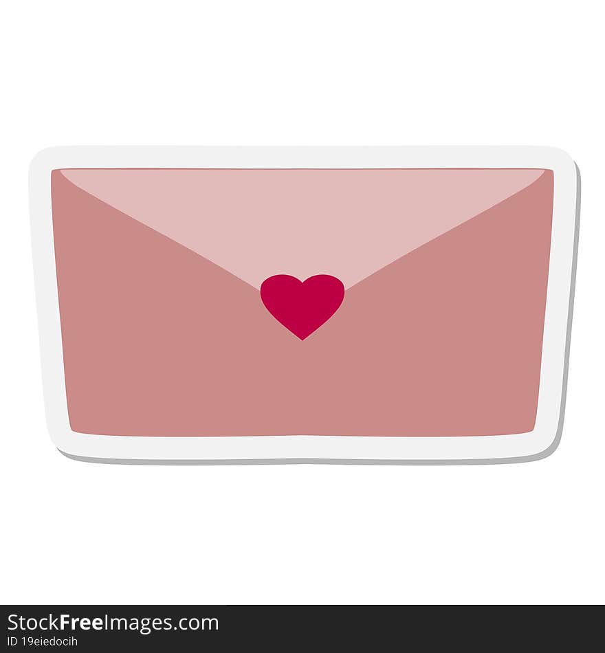 Sealed Love Letter Sticker