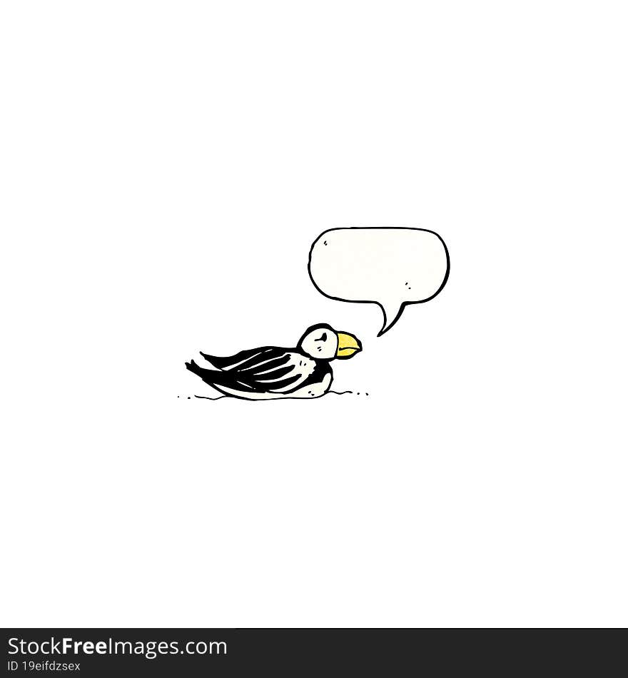 cartoon puffin