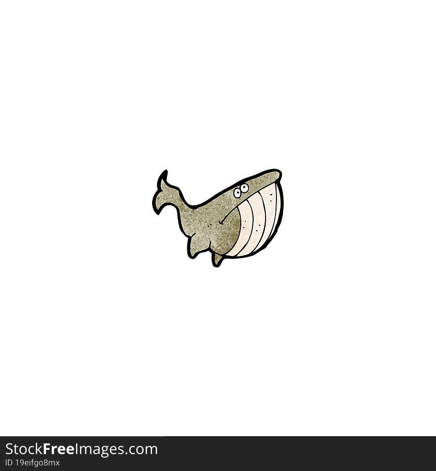 cartoon unhappy whale