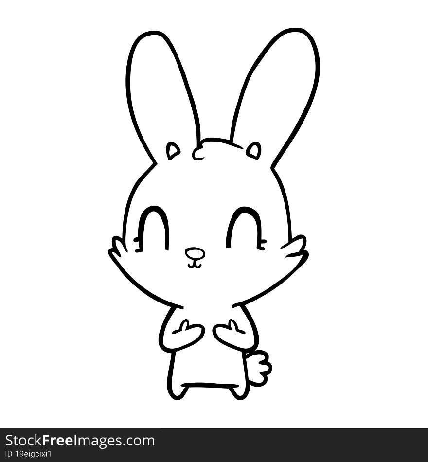 cute cartoon rabbit. cute cartoon rabbit