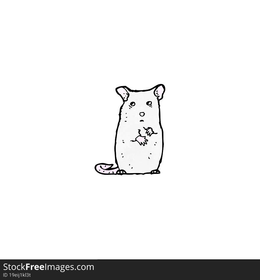 Cartoon White Mouse