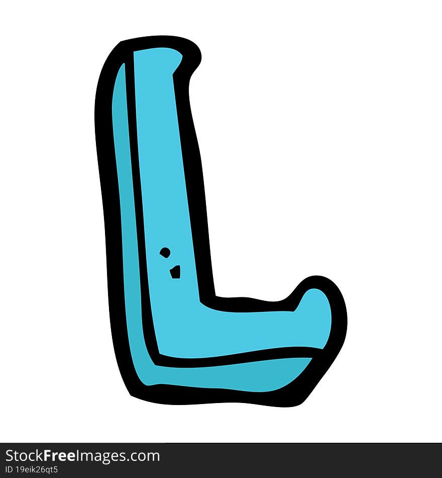 cartoon letter L