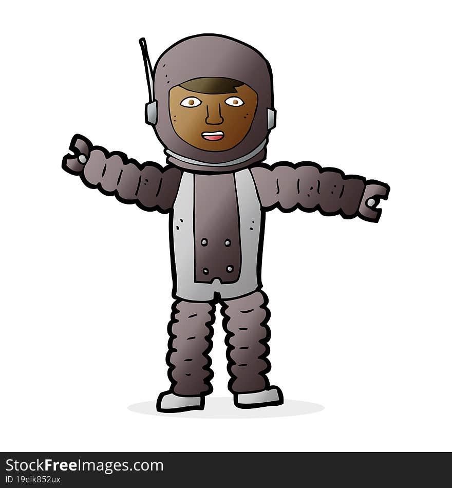 Cartoon Astronaut