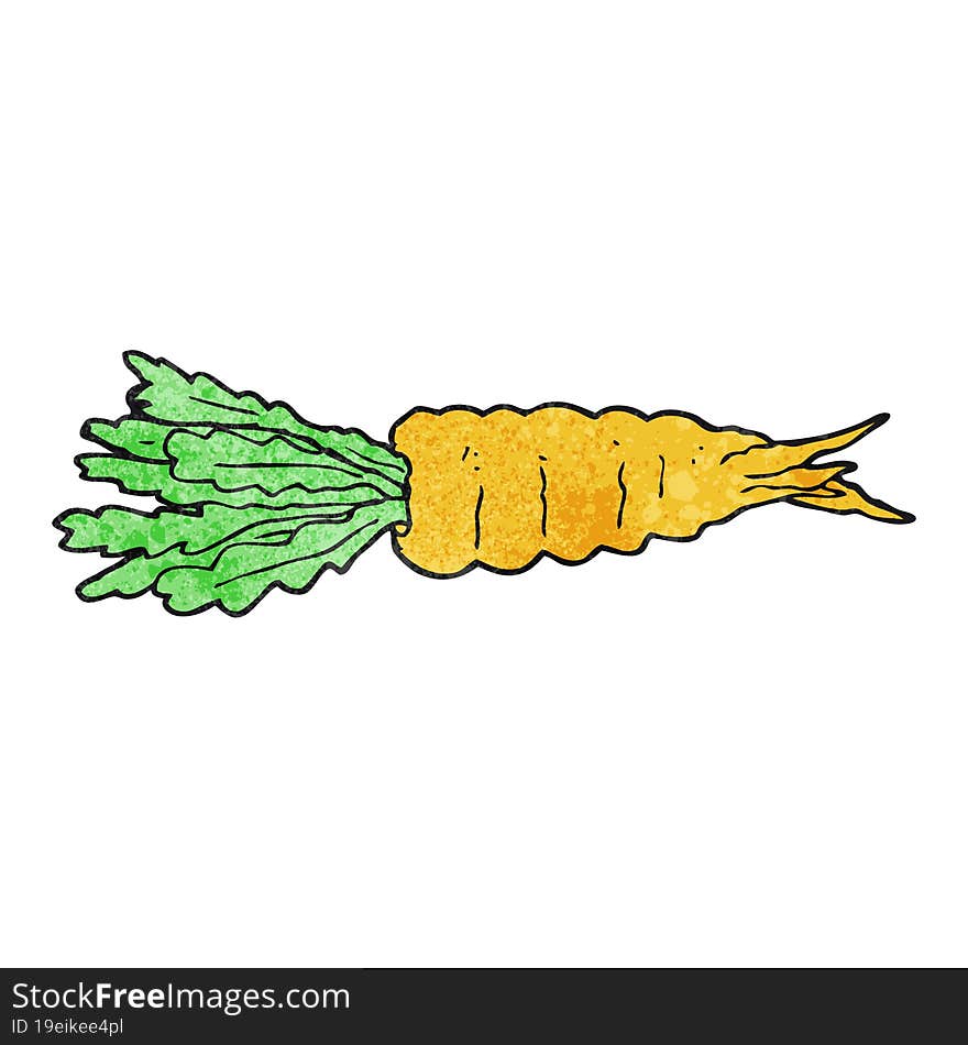 Textured Cartoon Carrot