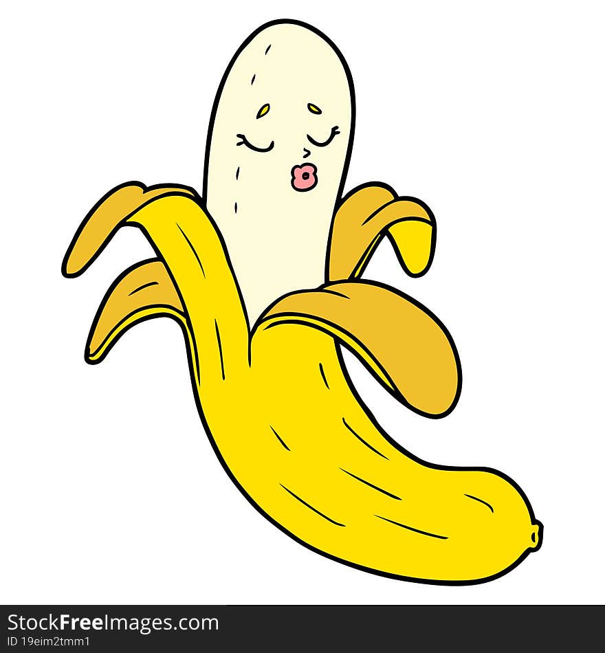 cartoon best quality organic banana. cartoon best quality organic banana