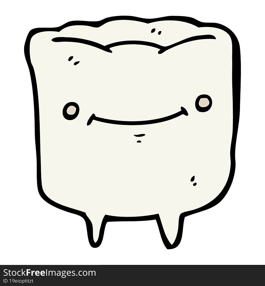 cartoon happy tooth