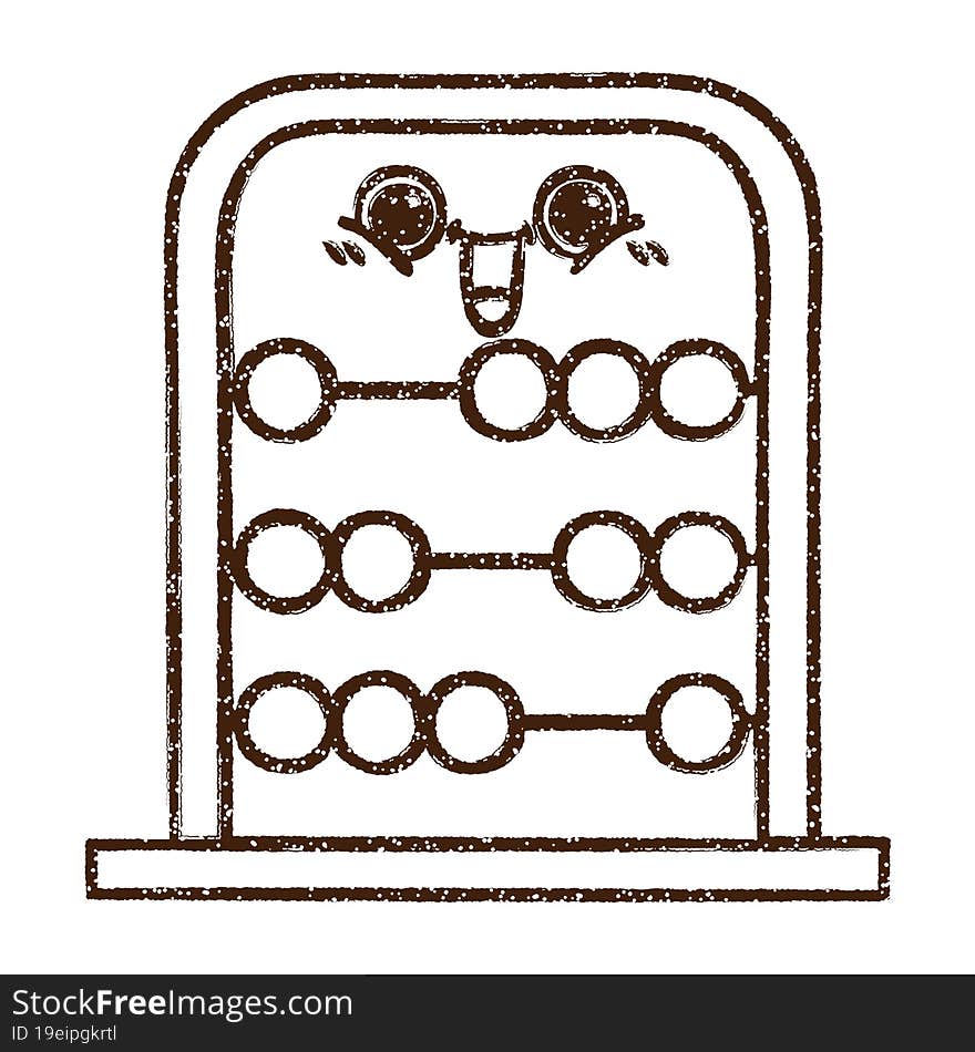 Abacus Charcoal Drawing