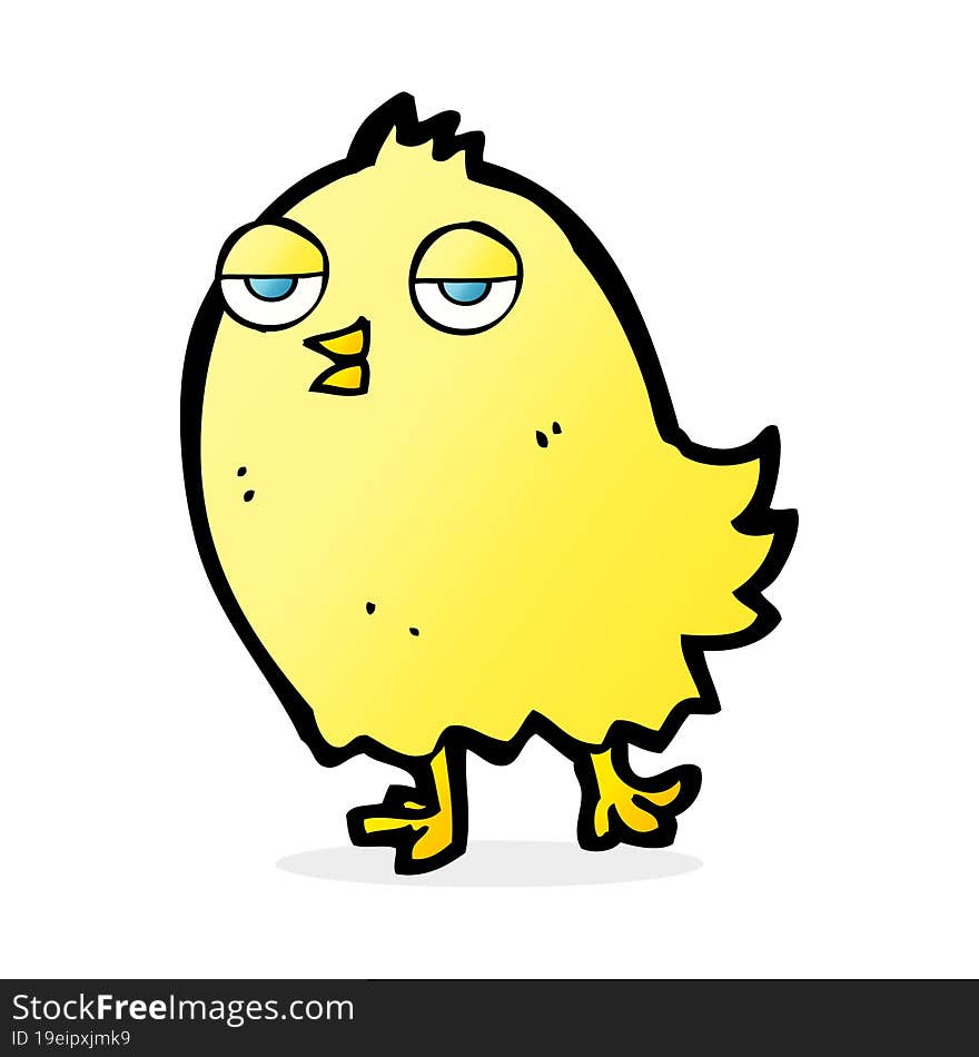 funny cartoon bird