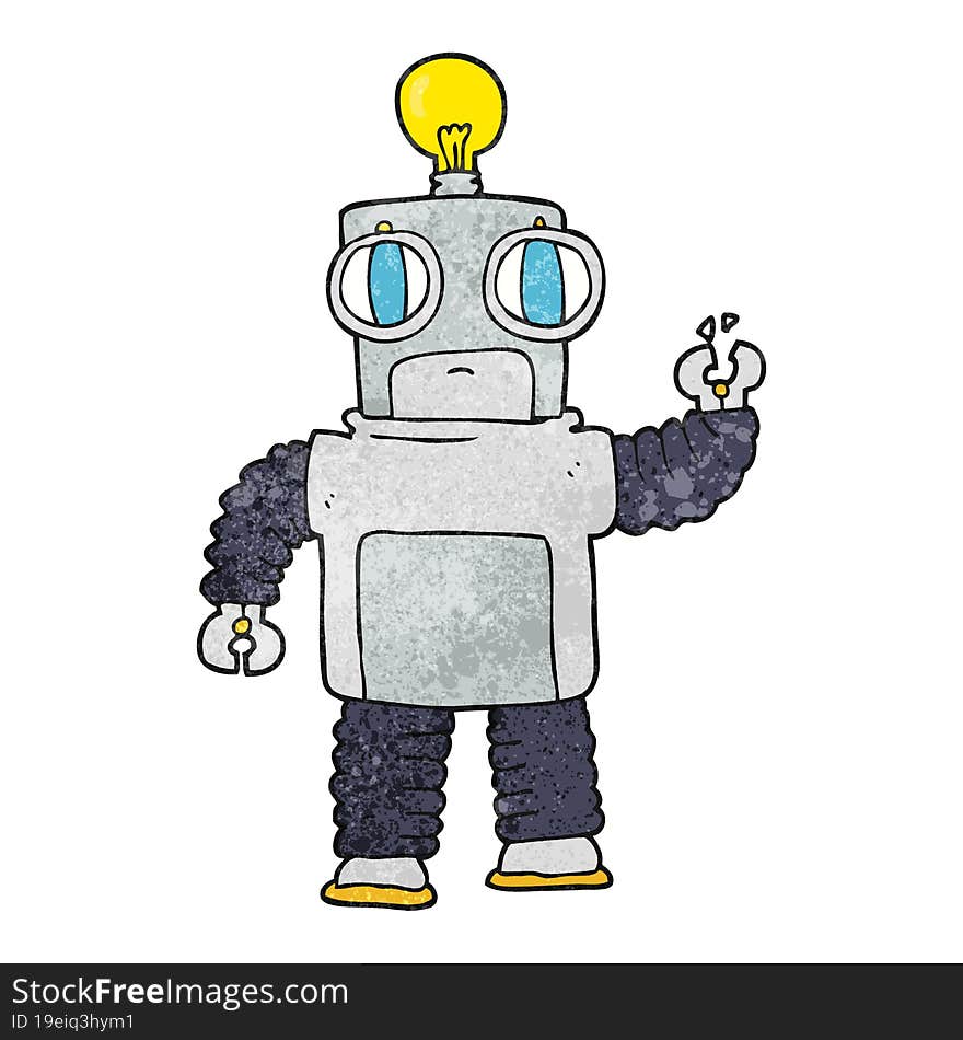 textured cartoon robot