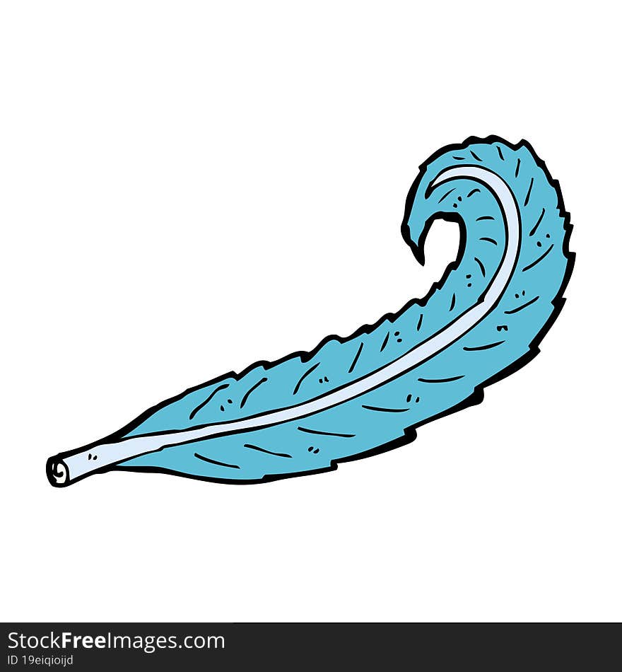 Cartoon Feather