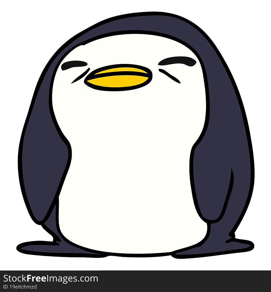 Cartoon Kawaii Of A Cute Penguin