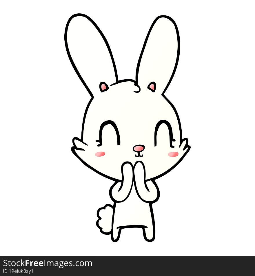 cute cartoon rabbit. cute cartoon rabbit