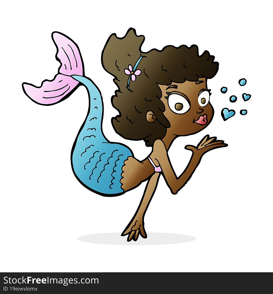 Cartoon Pretty Mermaid