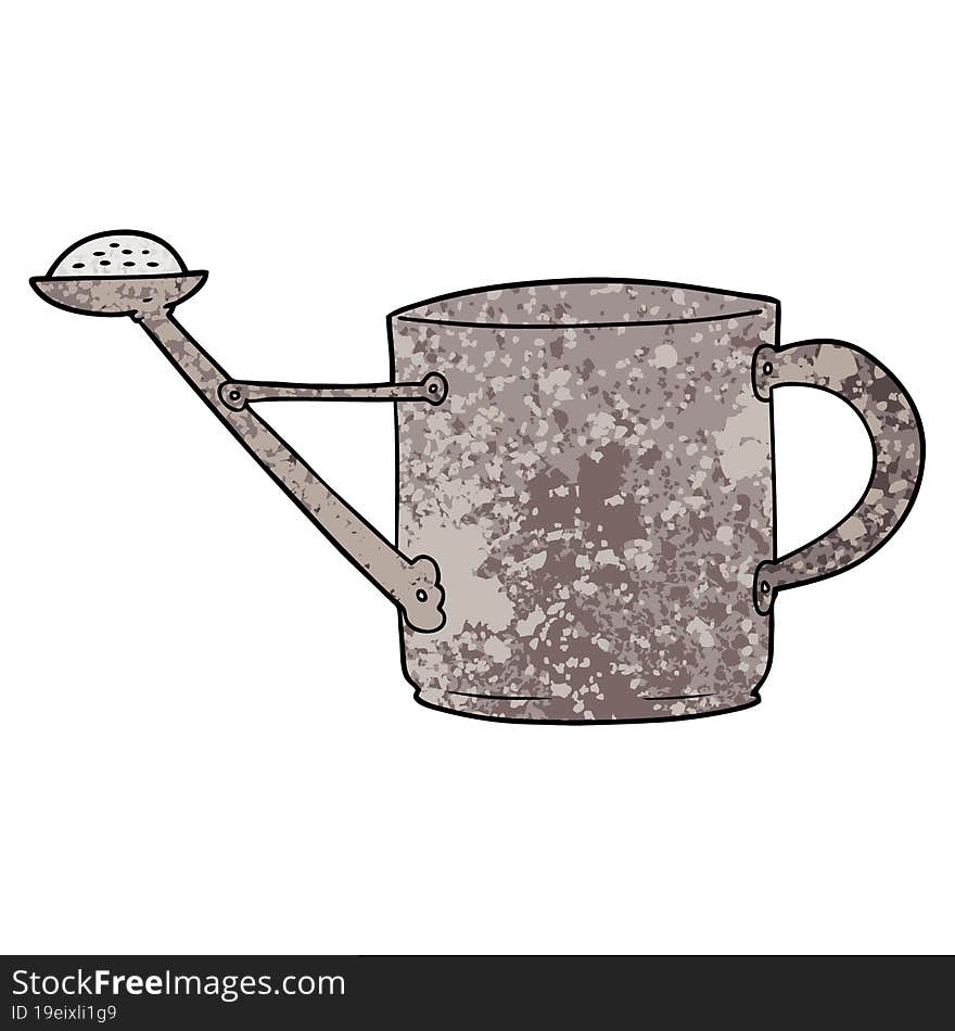 cartoon watering can. cartoon watering can