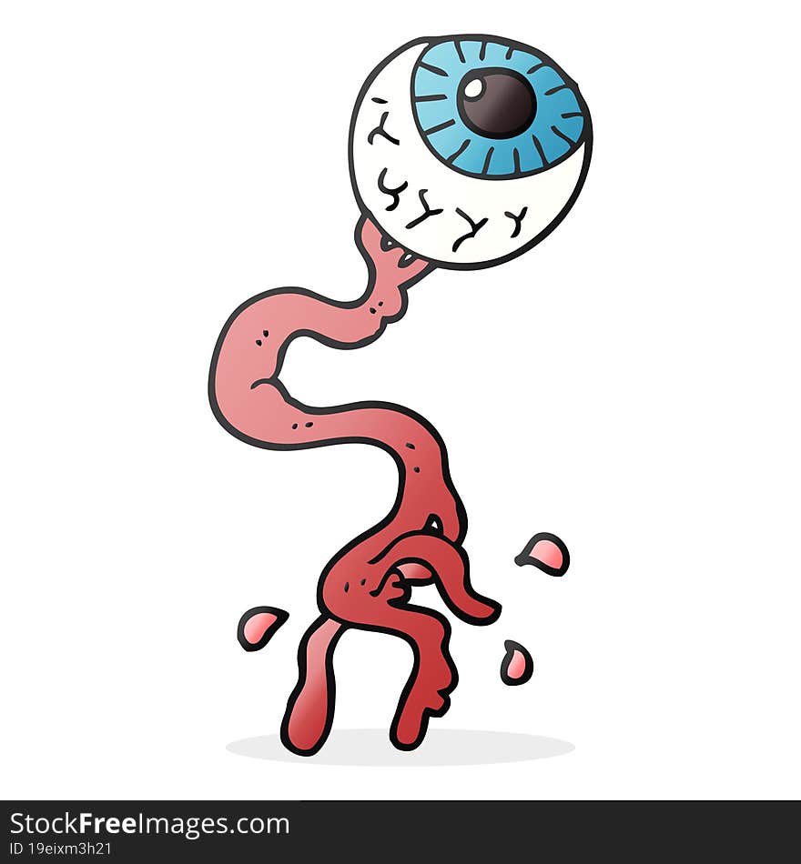 cartoon gross eyeball