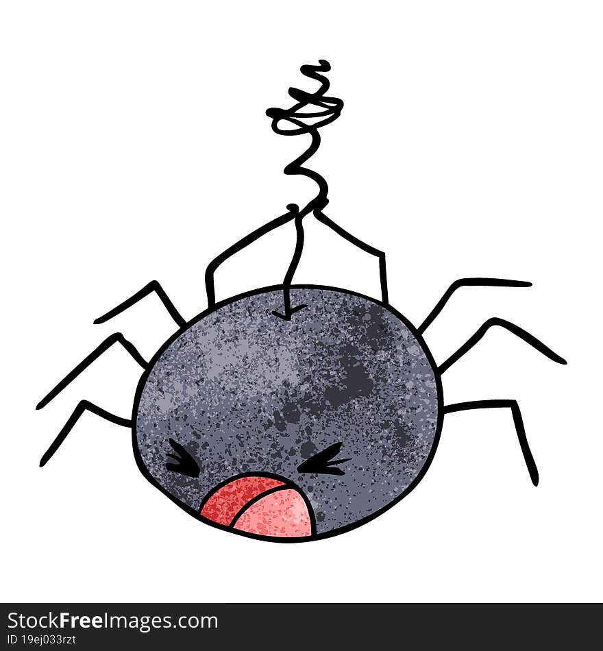 cartoon halloween spider. cartoon halloween spider