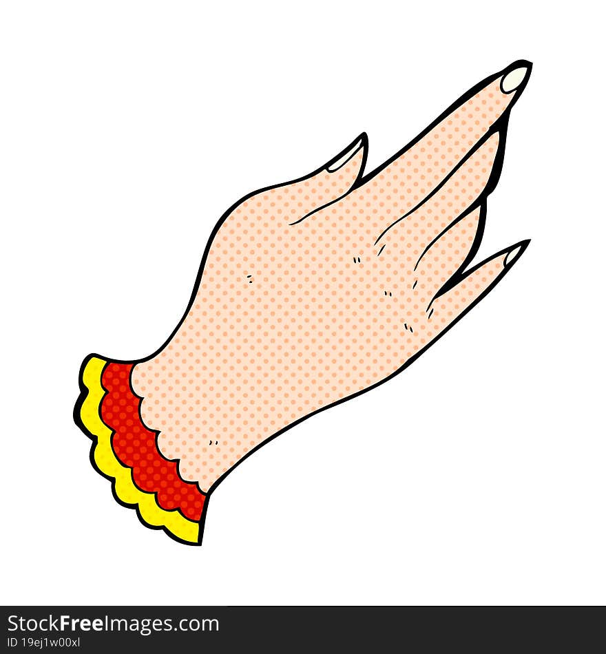 Cartoon Tattoo Hand Symbol