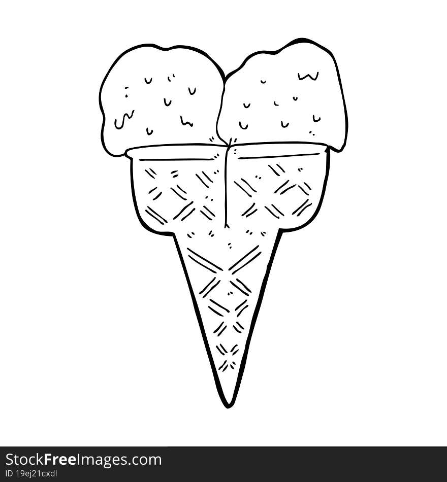 cartoon ice cream