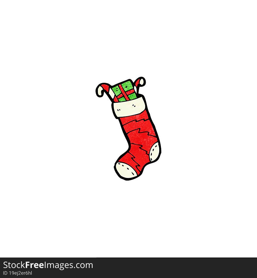 Cartoon Christmas Stocking