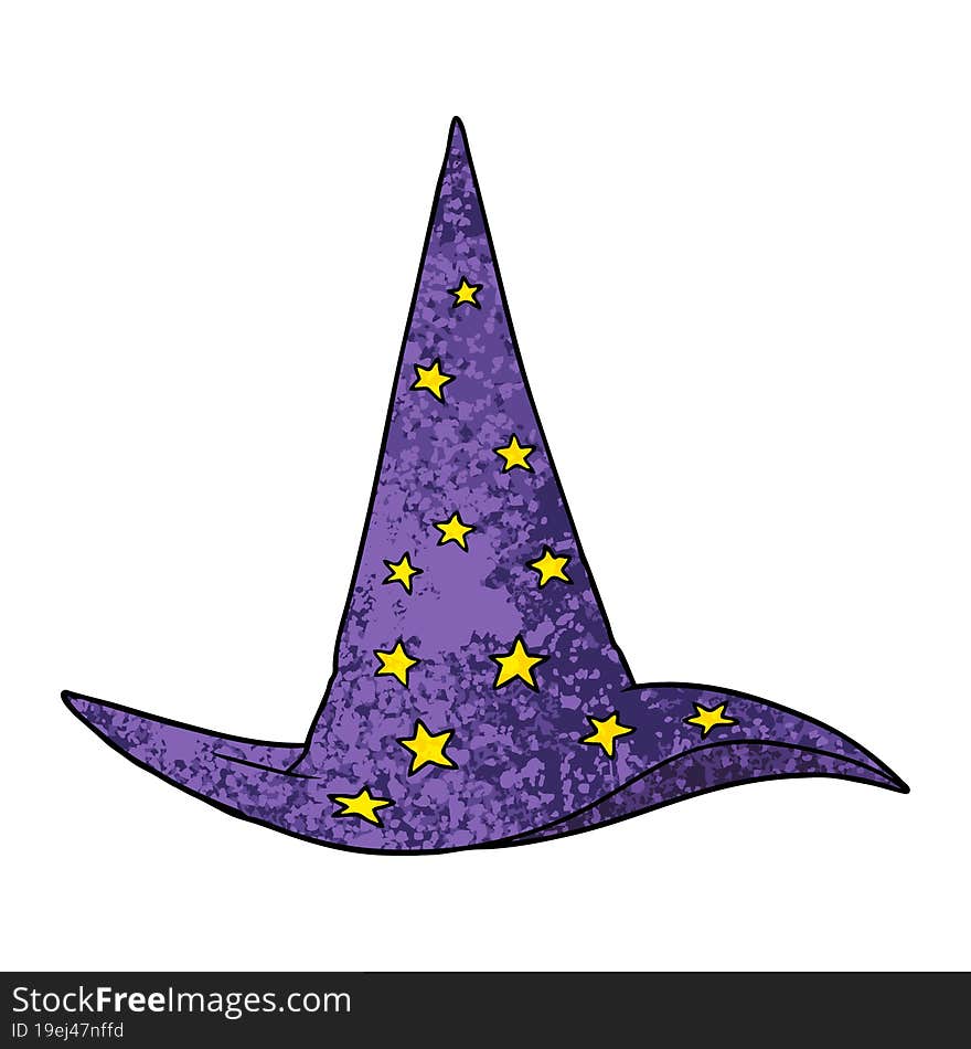 cartoon wizard hat. cartoon wizard hat