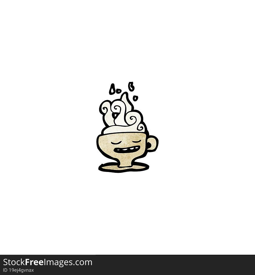 Tea Cup Cartoon Character