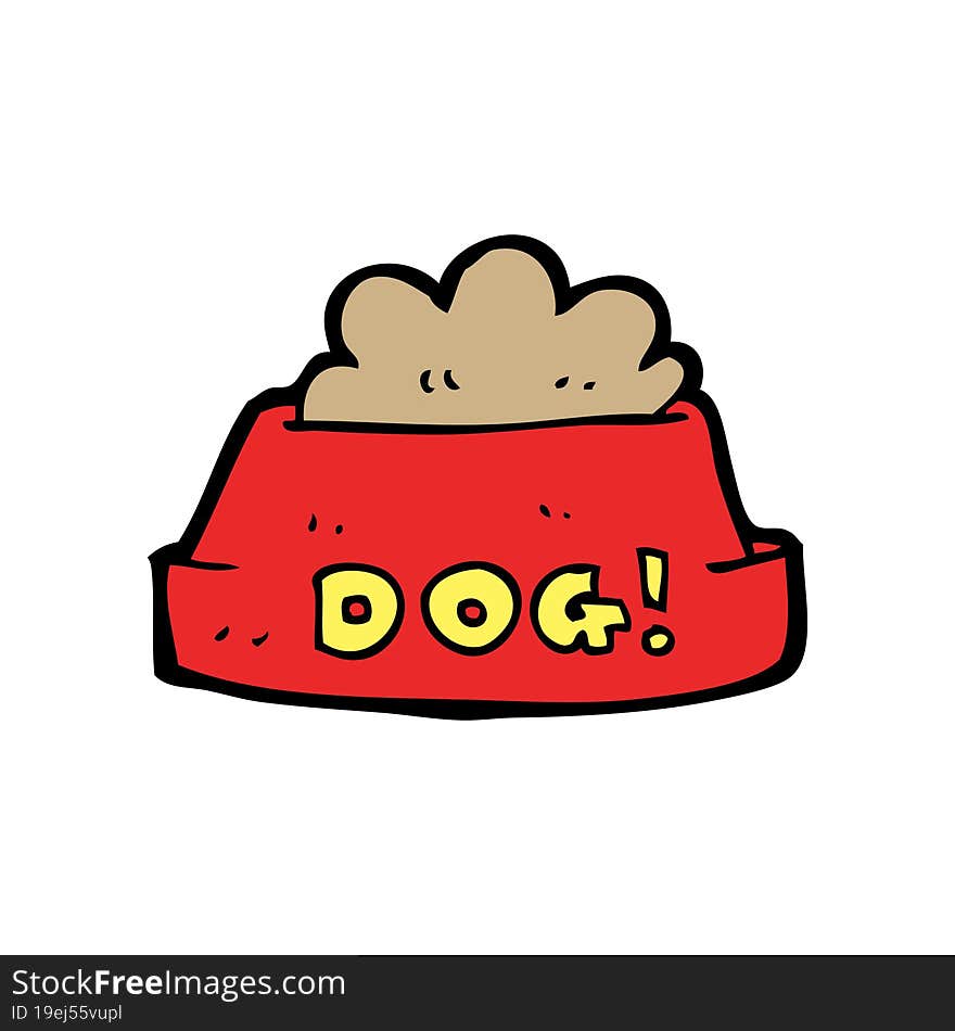 cartoon dog food