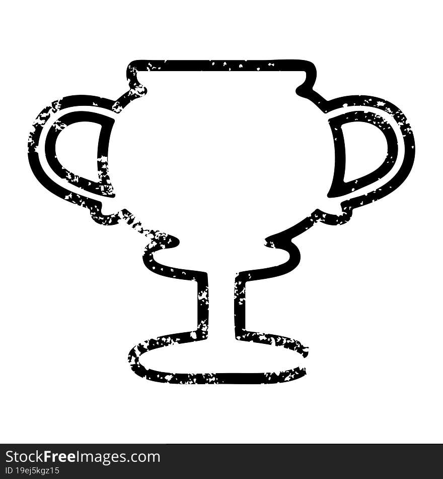 Trophy Cup Distressed Icon