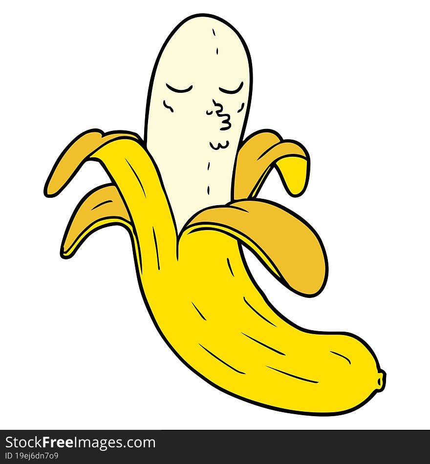 cartoon best quality organic banana. cartoon best quality organic banana