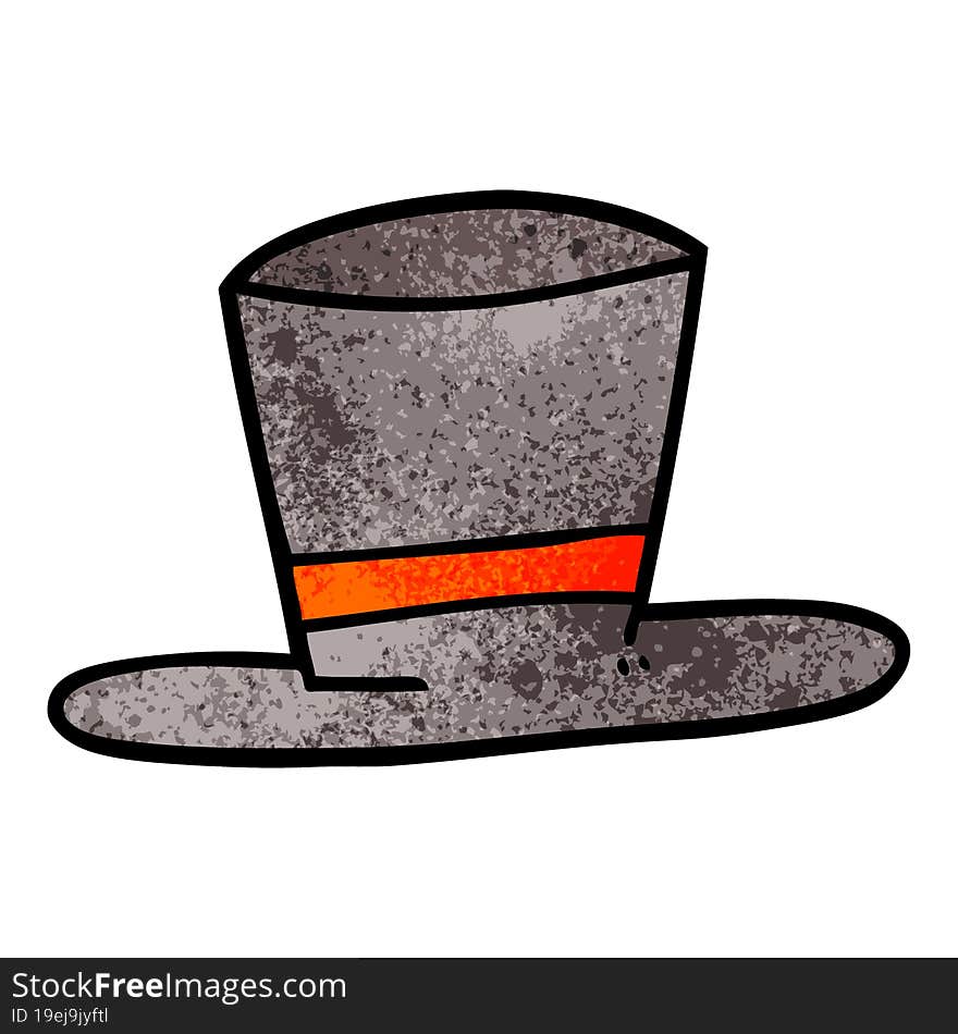 Cartoon Doodle Top Hat