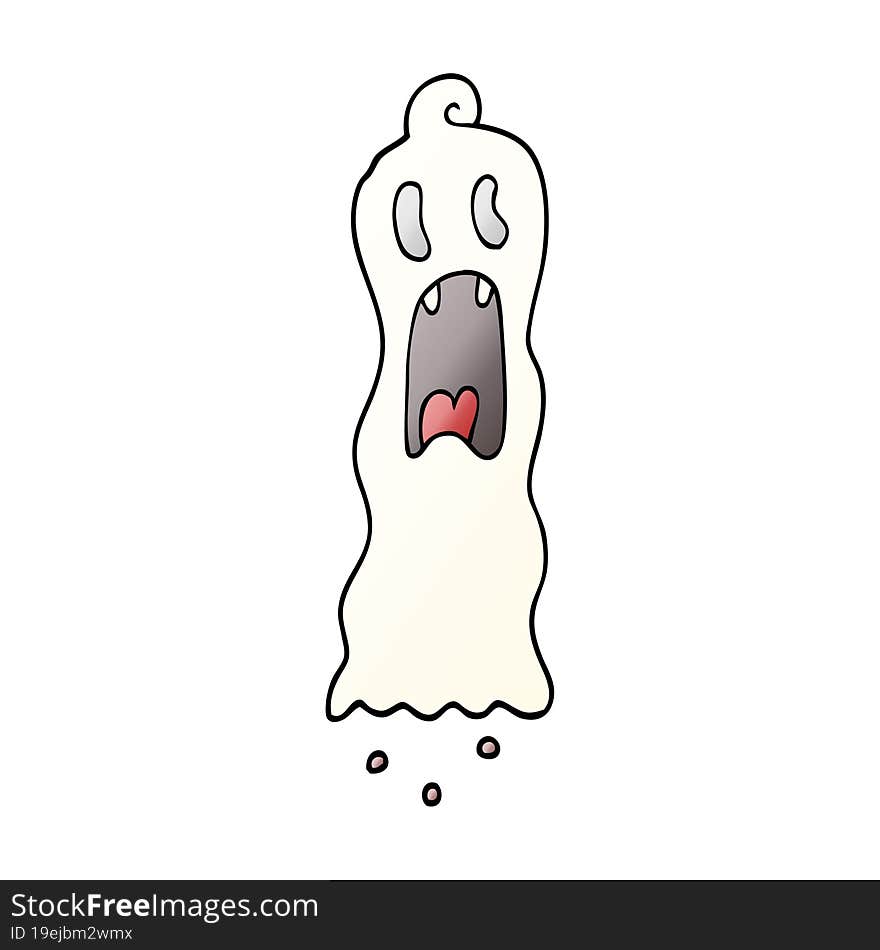 cartoon doodle spooky ghost