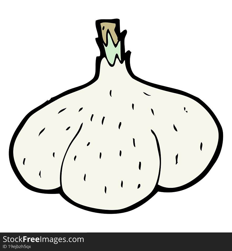 cartoon garlic