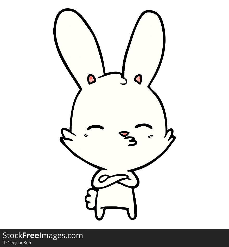 curious bunny cartoon. curious bunny cartoon