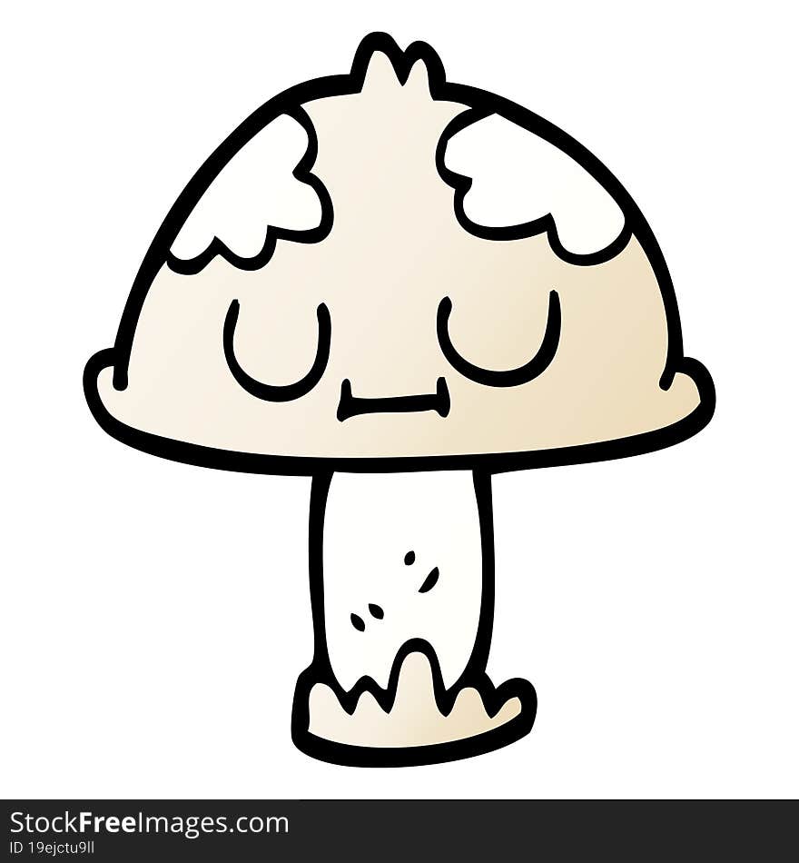 cartoon doodle cute mushroom