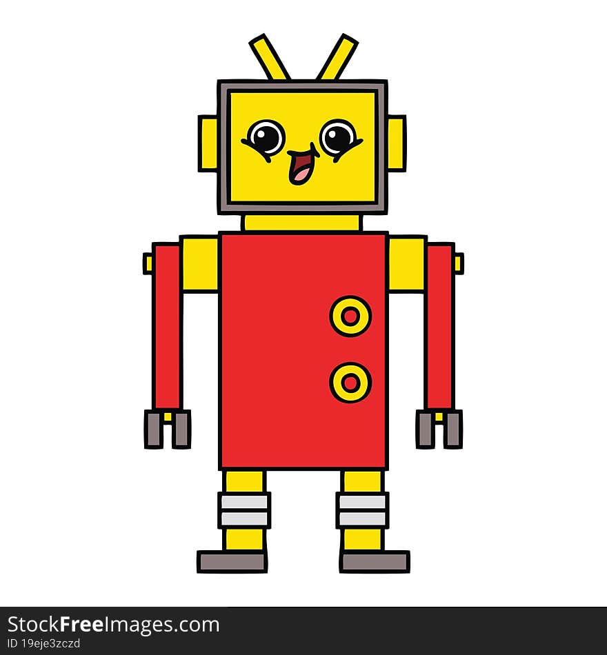 Cute Cartoon Robot