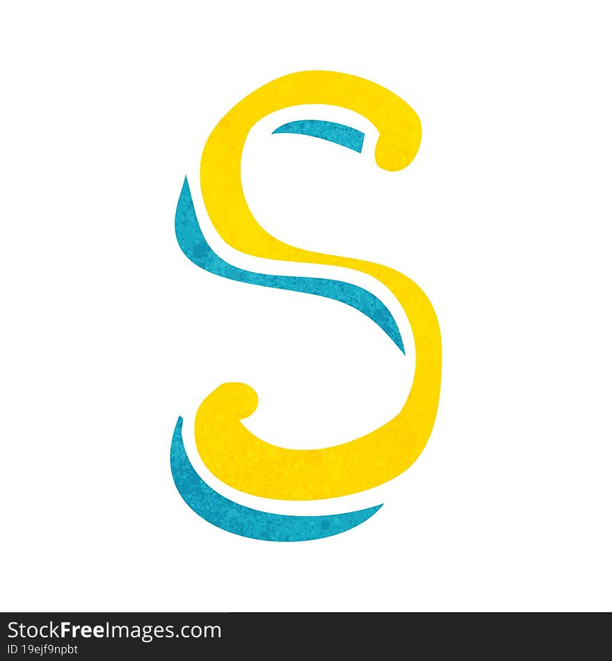 Cartoon Letter S