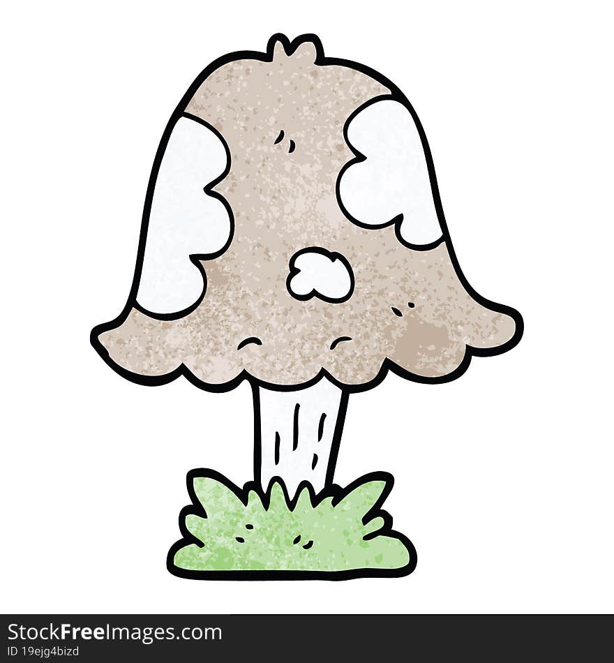 cartoon doodle mushroom