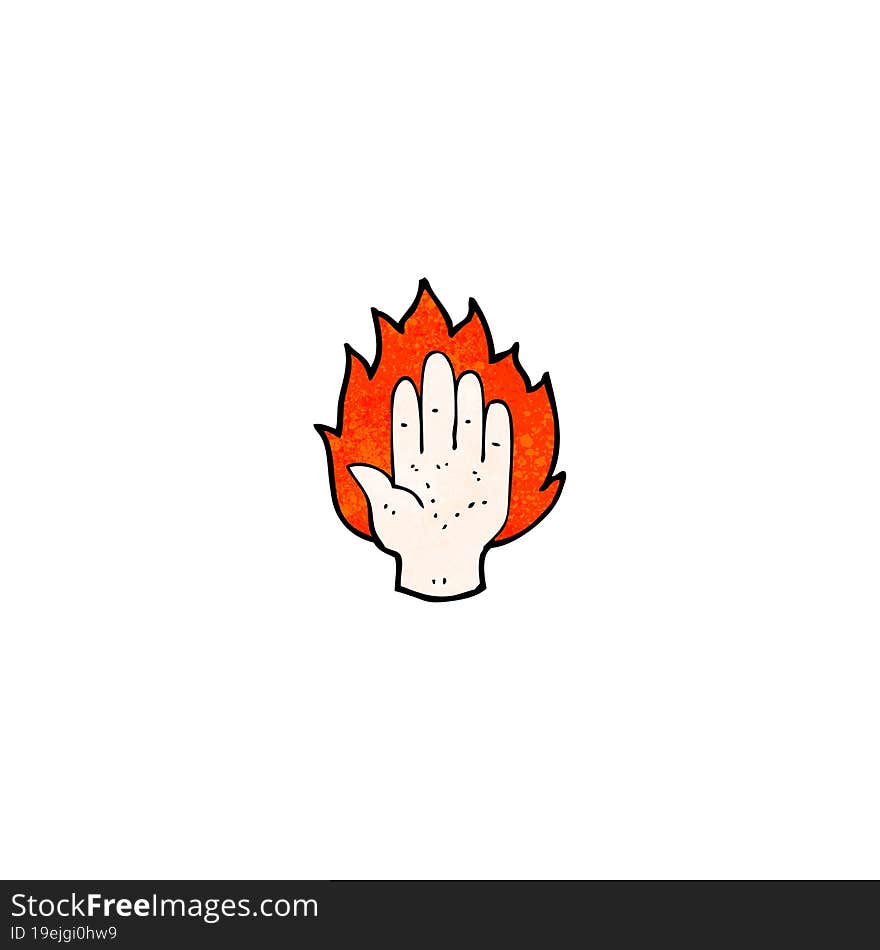 cartoon hand symbol