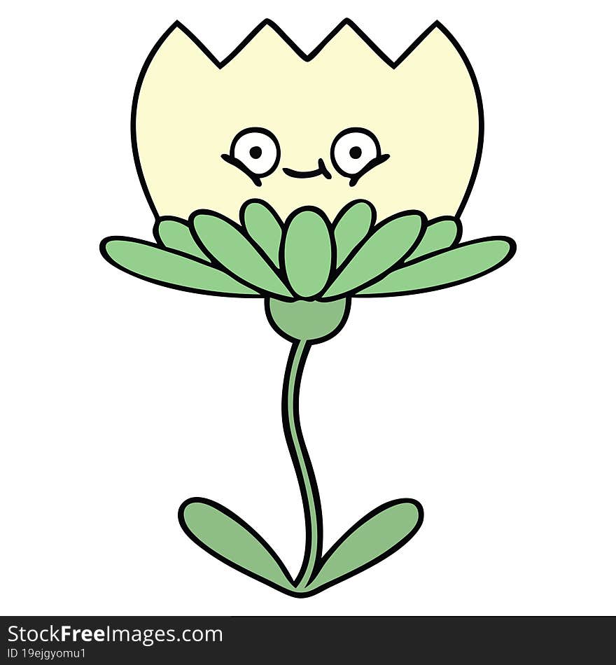 cute cartoon flower