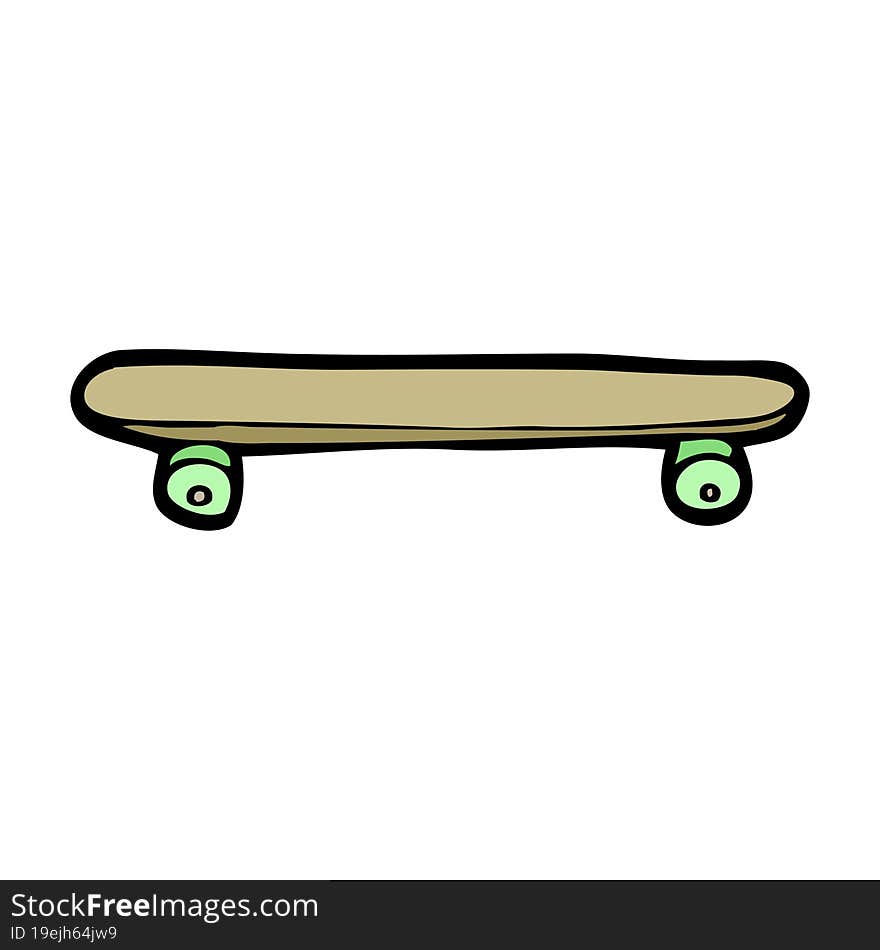 cartoon skateboard