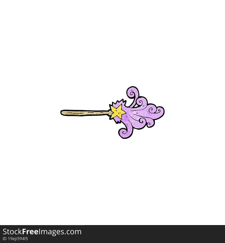 cartoon magic wand