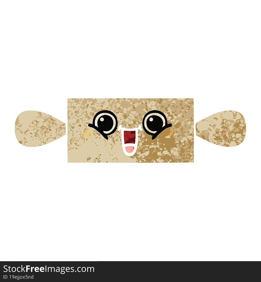 retro illustration style cartoon of a rolling pin