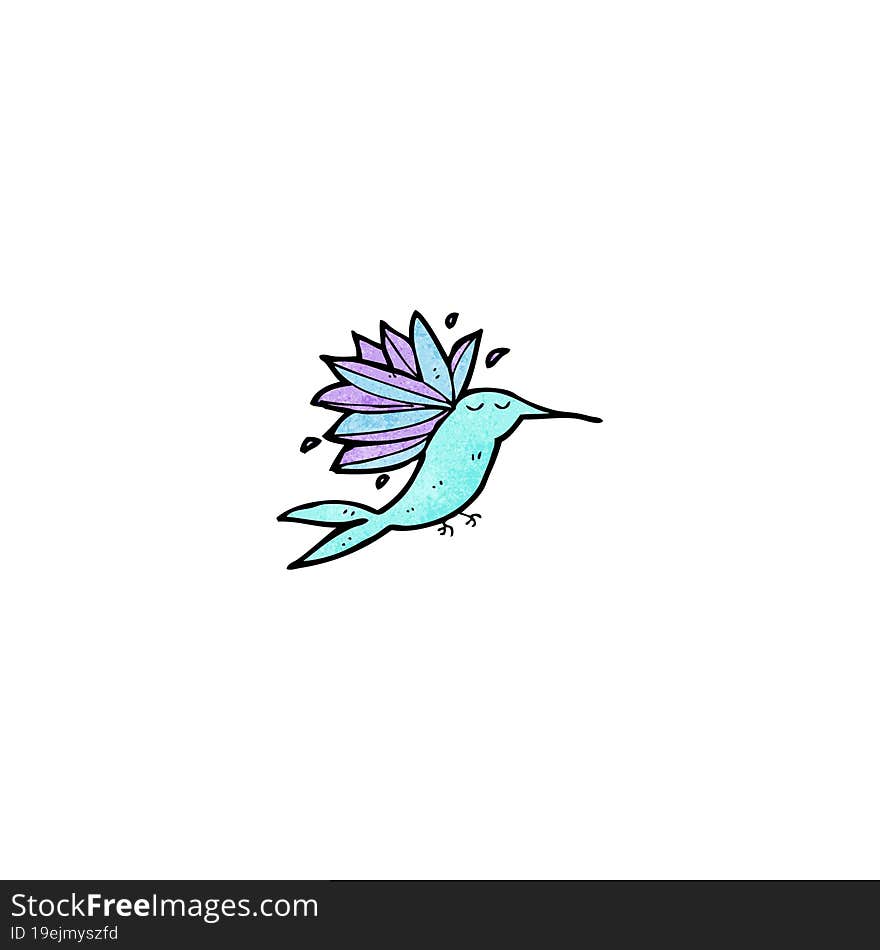 cartoon hummingbird