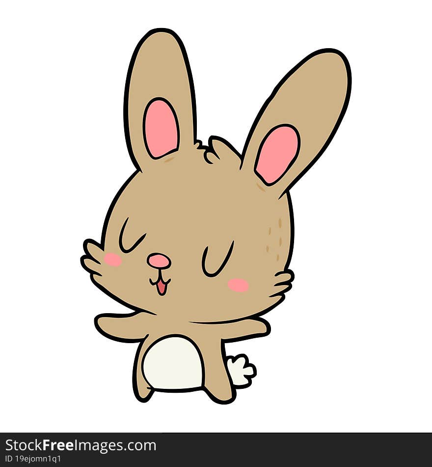 cute cartoon rabbit. cute cartoon rabbit