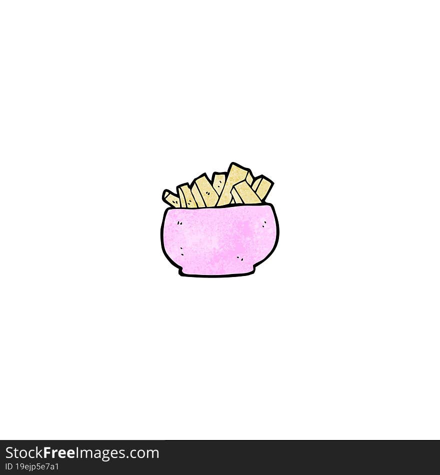 cartoon bowl of chips