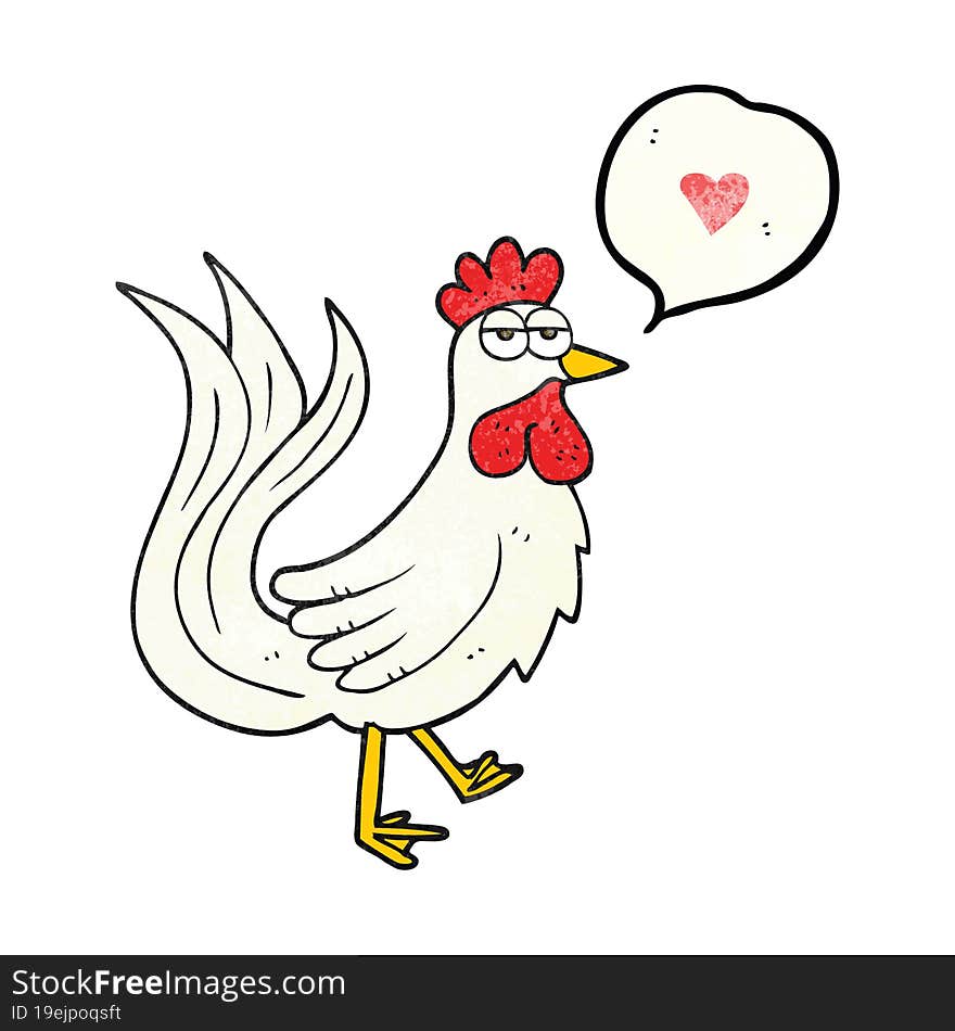 freehand drawn texture speech bubble cartoon cock