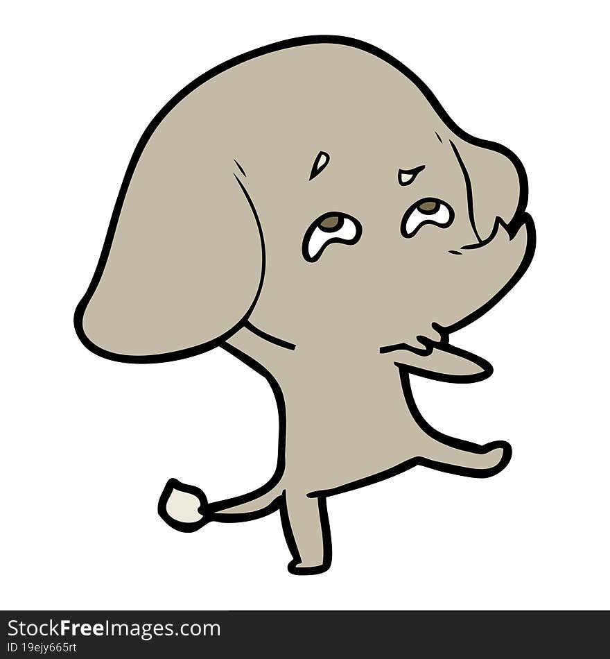 cartoon elephant remembering. cartoon elephant remembering