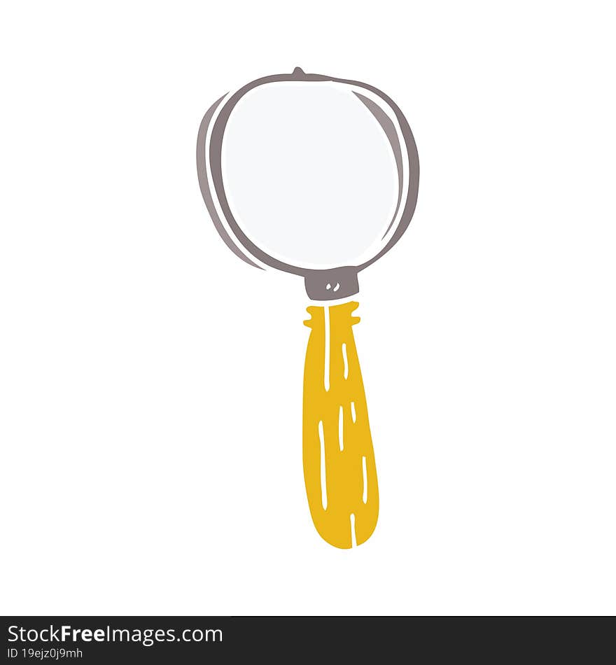 Cartoon Doodle Magnifying Glass