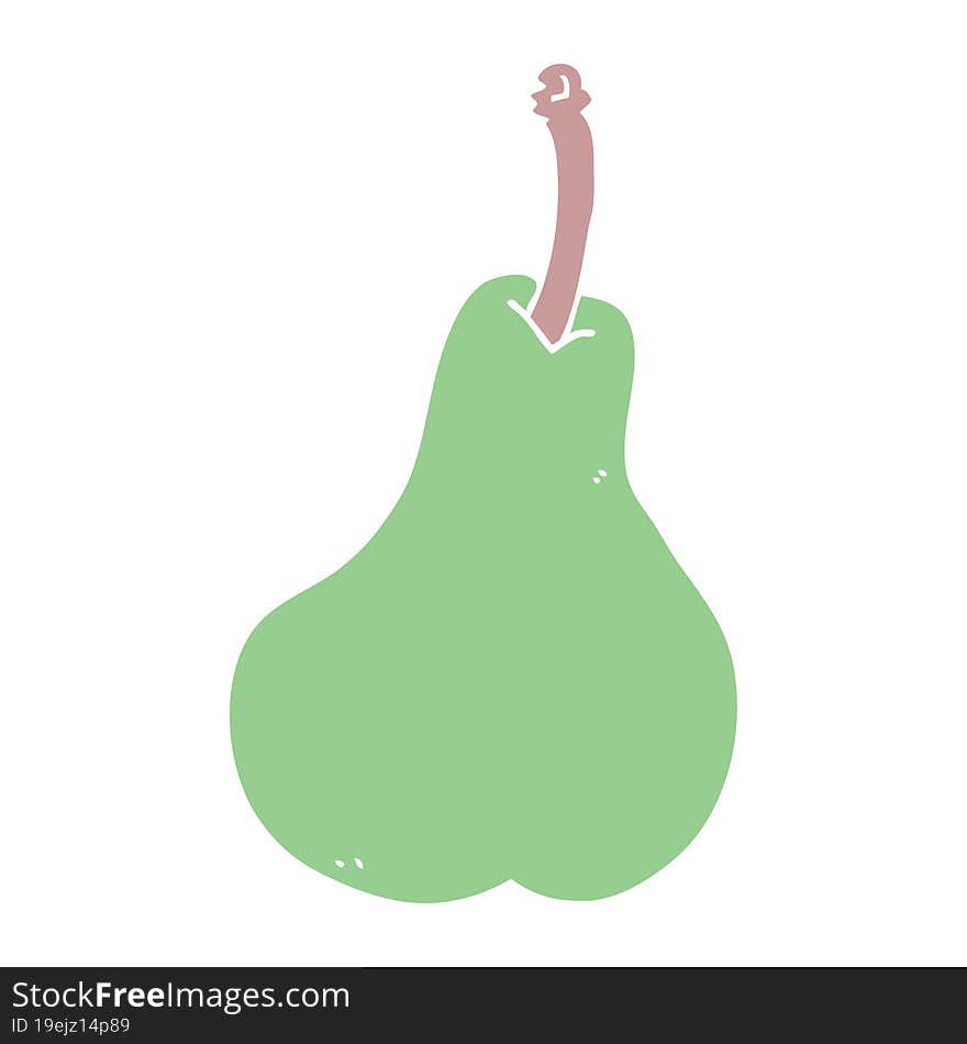 cartoon doodle healthy pear